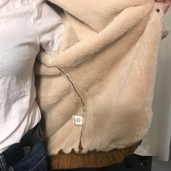 Honey Punch Faux Sherpa Faux Suede Coat - Picture 5 of 6